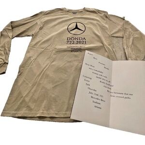 Kanye West "DONDA" 2021 Concert T-Shirt; Atlanta; Tan; Size L